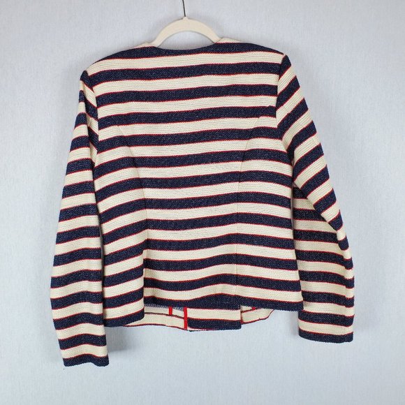 Cabi Style 5094 Cruise Jacket Size 6 Navy Nautical - Picture 3 of 7